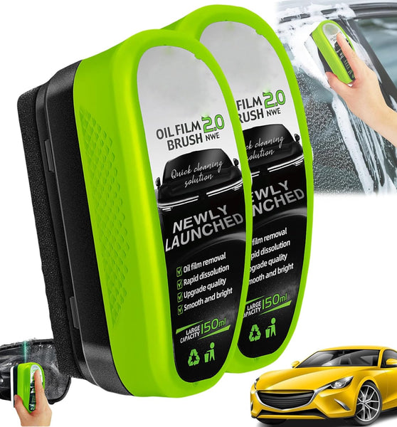 Car Windshield Cleaner Brush - Oil and Mist Fog Remover Brush - Window Cleaning Brush