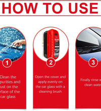 Car Windshield Cleaner Brush - Oil and Mist Fog Remover Brush - Window Cleaning Brush
