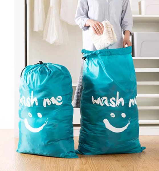 Laundry Bag with Drawstring - Washable - Large Size - Random Color